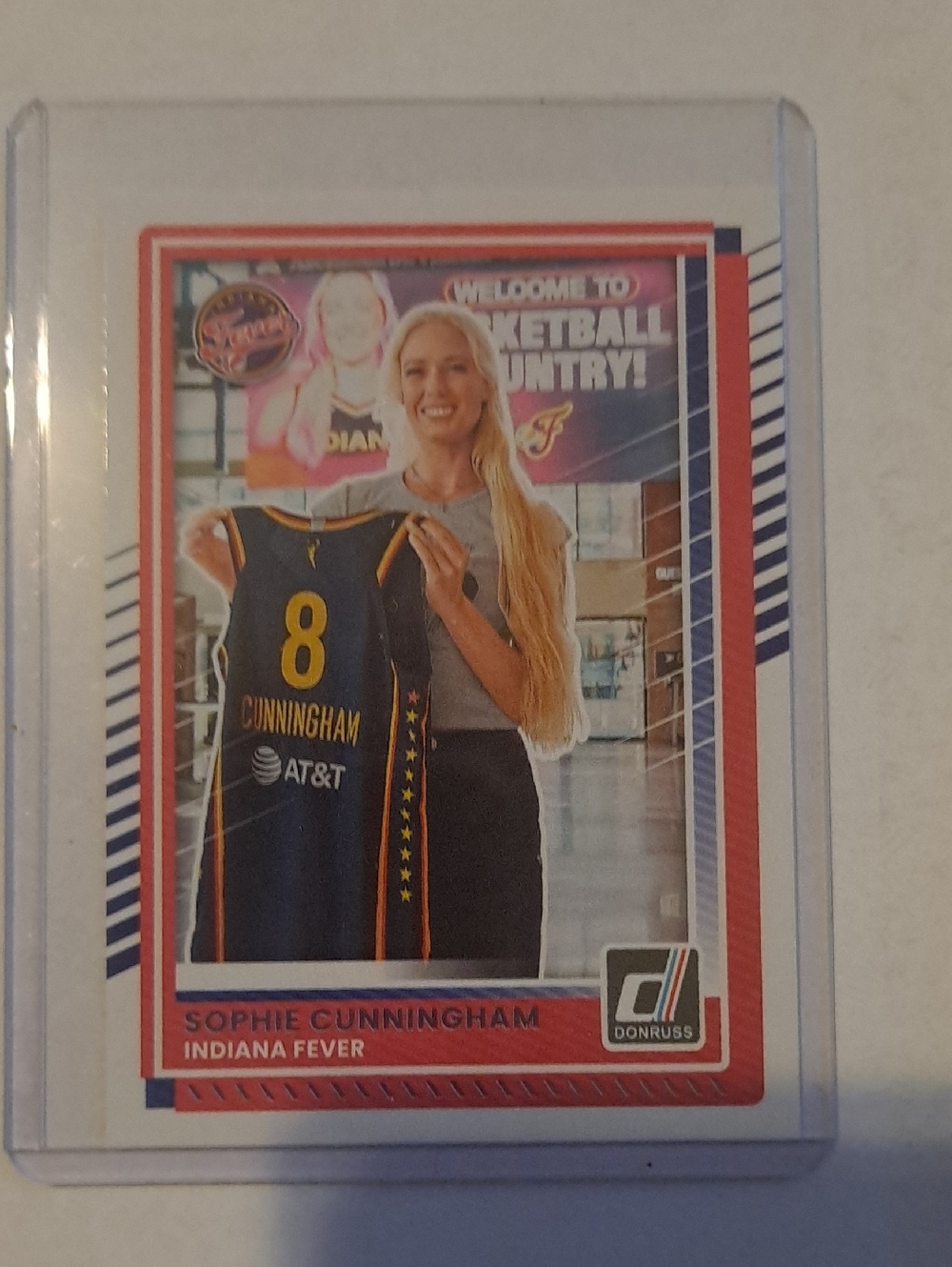 Donruss Sophie Cunningham Indiana Fever Trading Card - Navy/Yellow